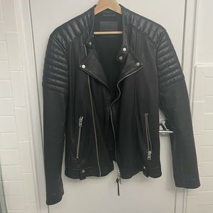 All Saints Leather Moto Jacket